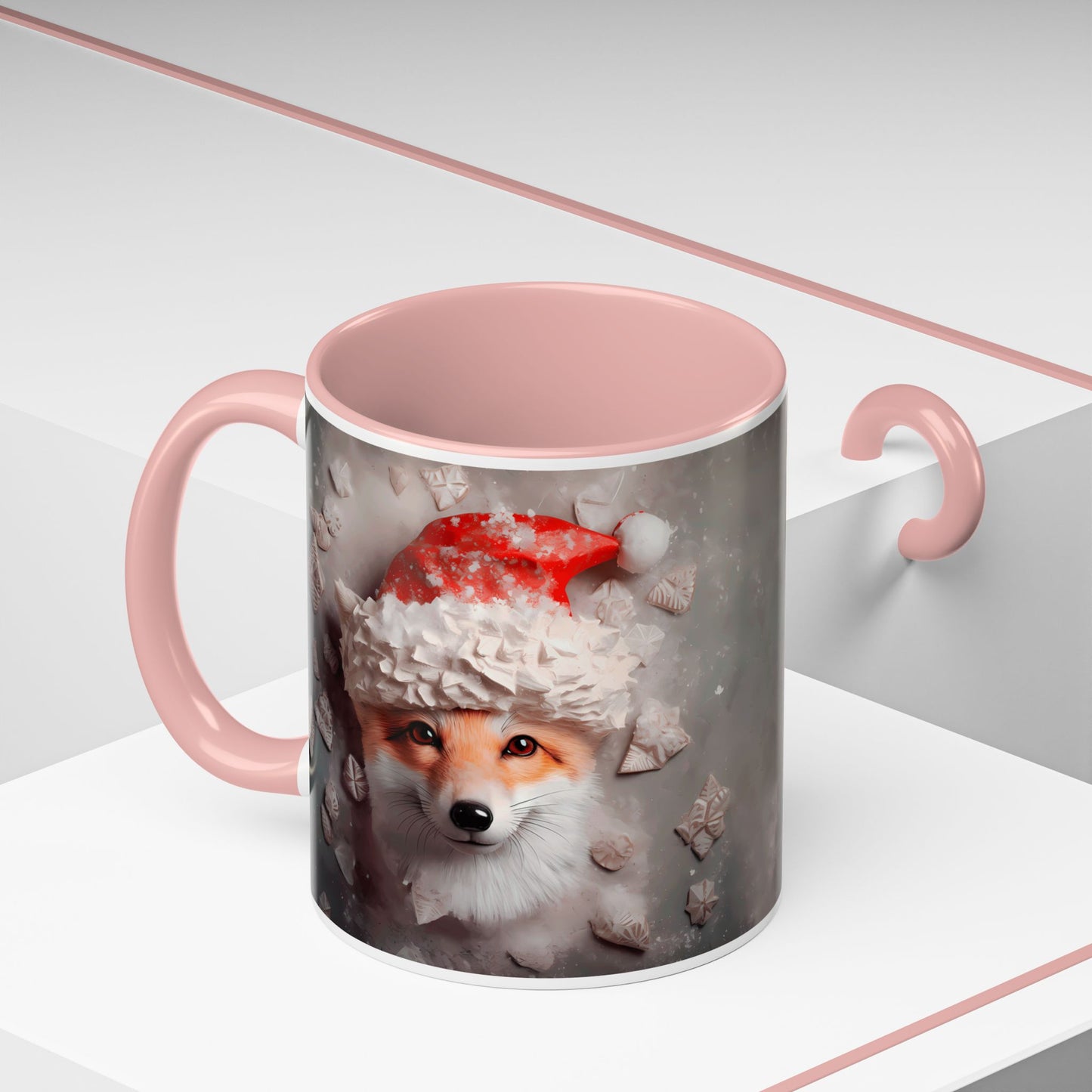 Festive Fox Coffee Mug - Perfect for Holiday Cheer, Gift for Animal Lovers, Winter Decor, Cozy Mornings, Cute Tea Cup