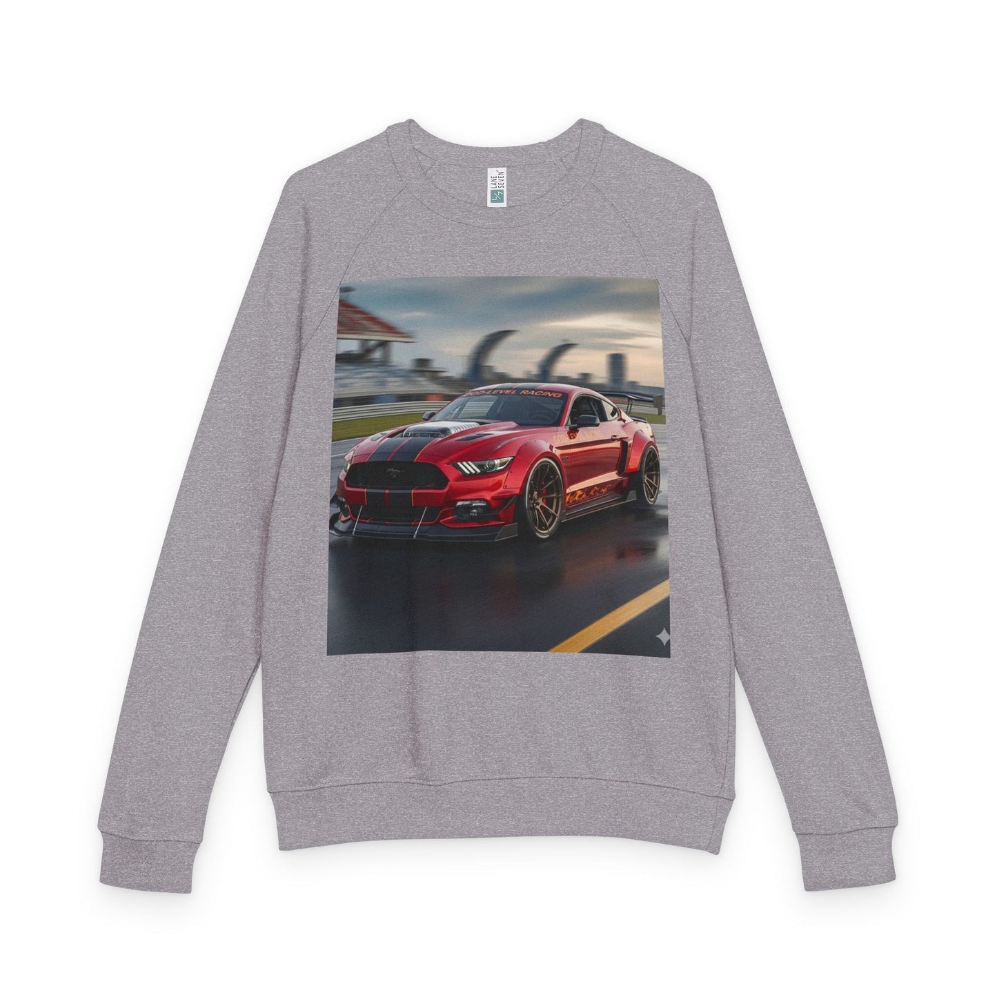Racing Car Graphic Crewneck Sweatshirt, Unisex Sweatshirt, Automotive Gift, Car Enthusiast Apparel, Casual Style, All-Season Wear