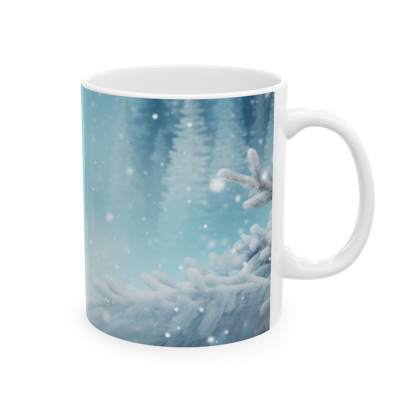 Winter Wonderland Ceramic Mug - Cozy Holiday Drinkware, Perfect Gift for Christmas, Hot Beverage Lovers, Holiday Decor
