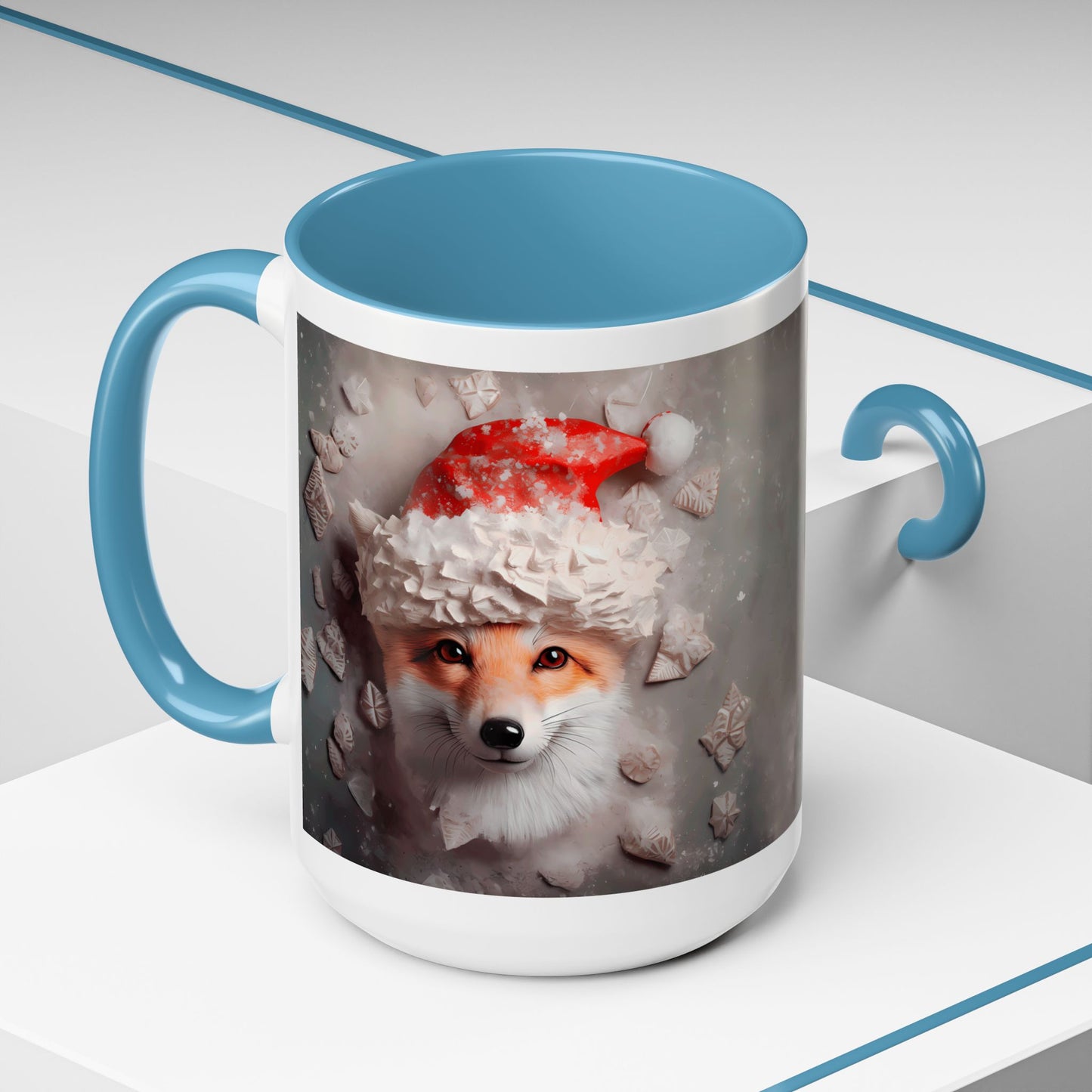 Festive Fox Coffee Mug - Perfect for Holiday Cheer, Gift for Animal Lovers, Winter Decor, Cozy Mornings, Cute Tea Cup