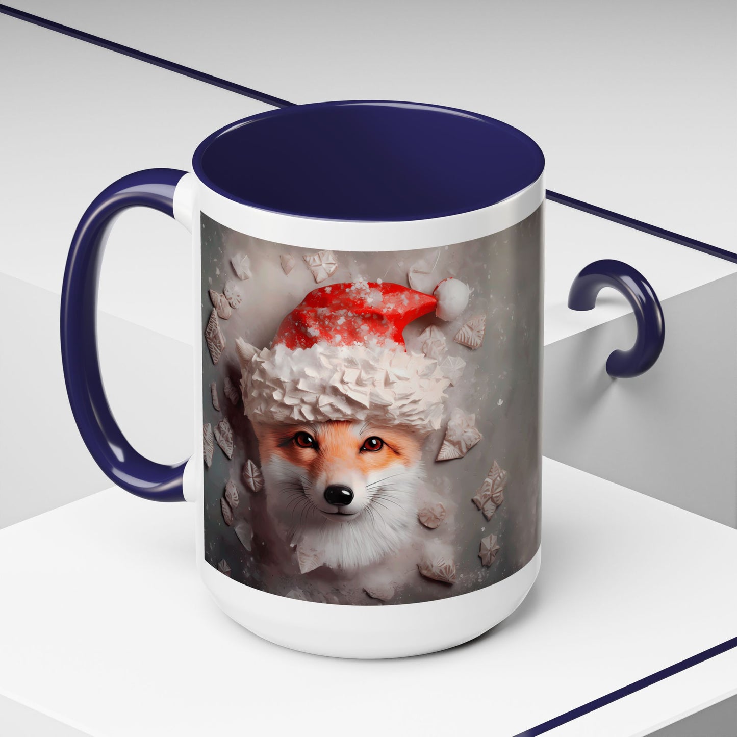 Festive Fox Coffee Mug - Perfect for Holiday Cheer, Gift for Animal Lovers, Winter Decor, Cozy Mornings, Cute Tea Cup