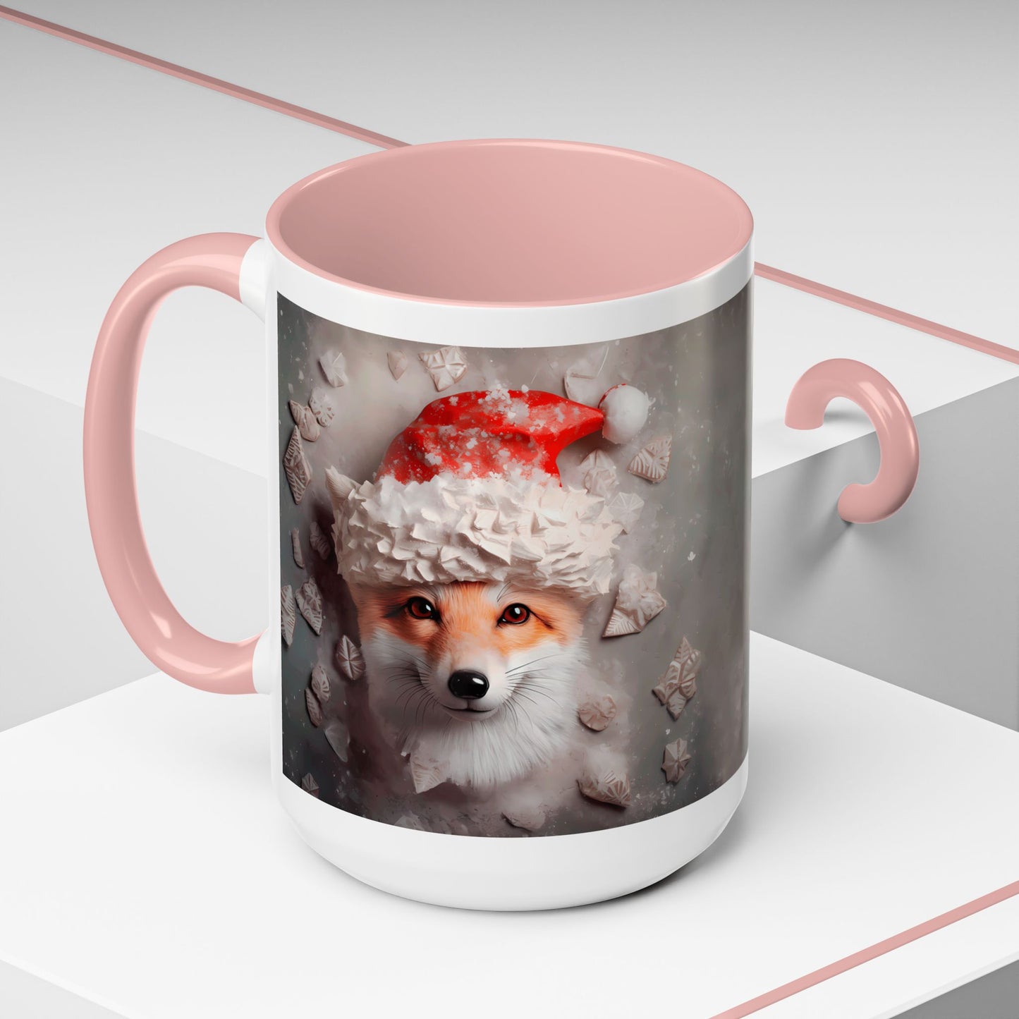 Festive Fox Coffee Mug - Perfect for Holiday Cheer, Gift for Animal Lovers, Winter Decor, Cozy Mornings, Cute Tea Cup