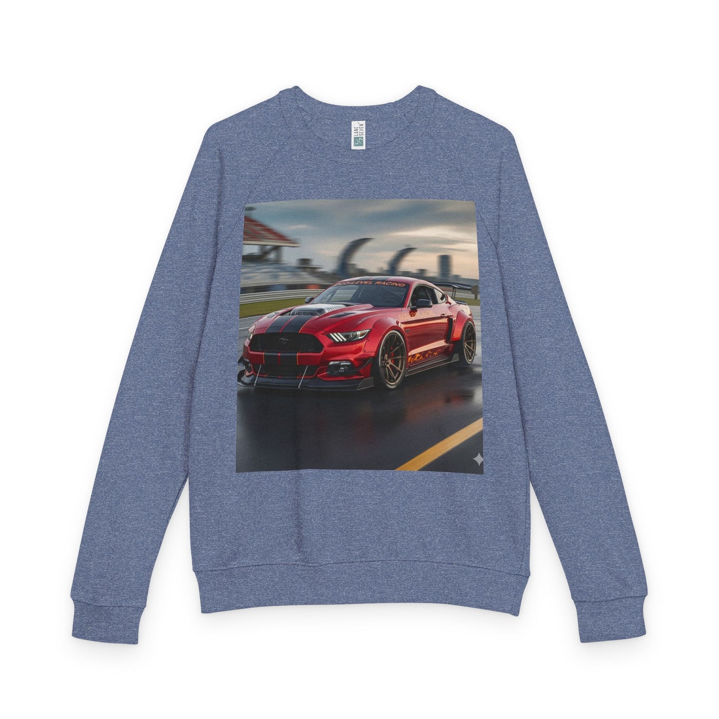 Racing Car Graphic Crewneck Sweatshirt, Unisex Sweatshirt, Automotive Gift, Car Enthusiast Apparel, Casual Style, All-Season Wear