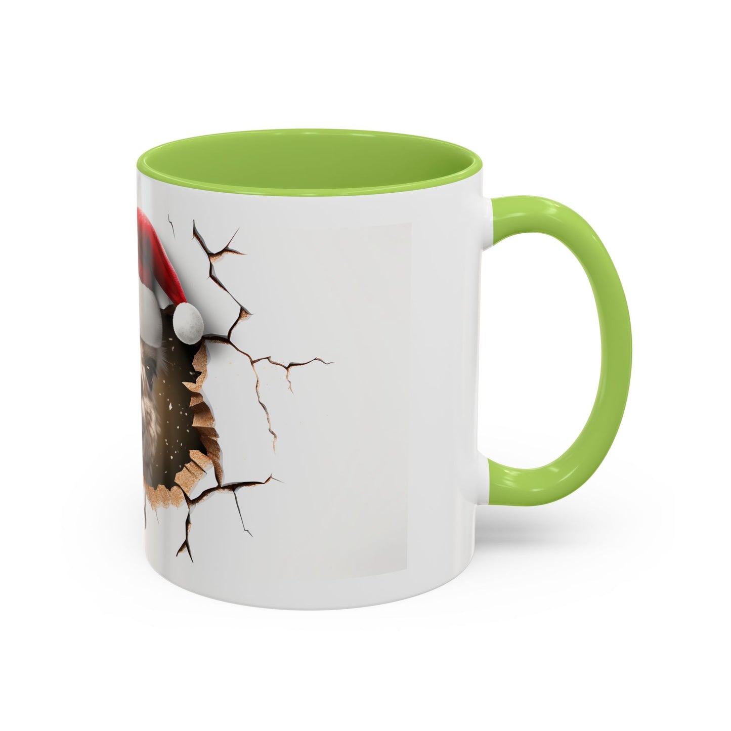 Santa Llama Accent Coffee Mug - Fun Holiday Gift for Animal Lovers, Perfect for Christmas, Office Decor, Mug Collection, Home & Kitchen