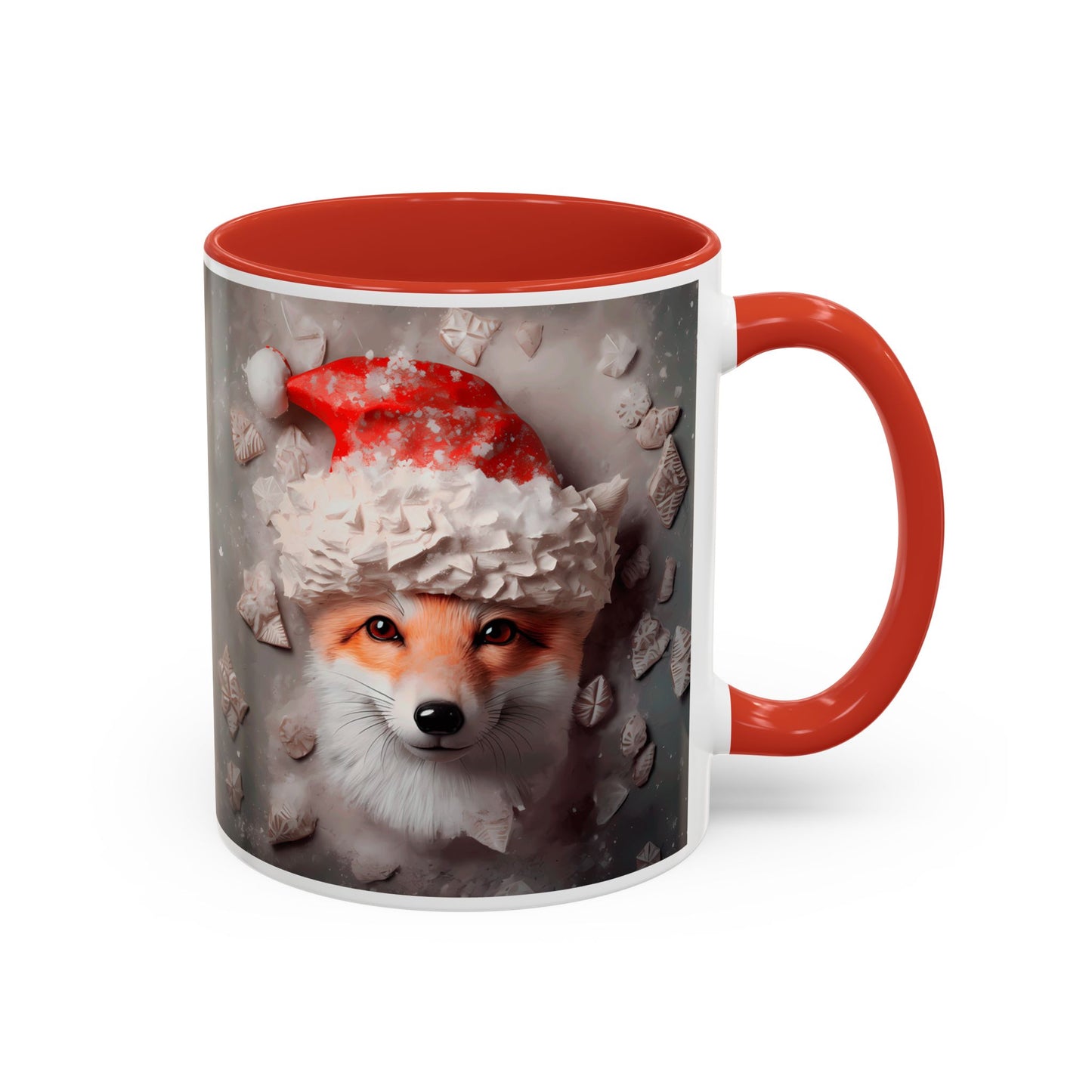 Festive Fox Coffee Mug - Perfect for Holiday Cheer, Gift for Animal Lovers, Winter Decor, Cozy Mornings, Cute Tea Cup