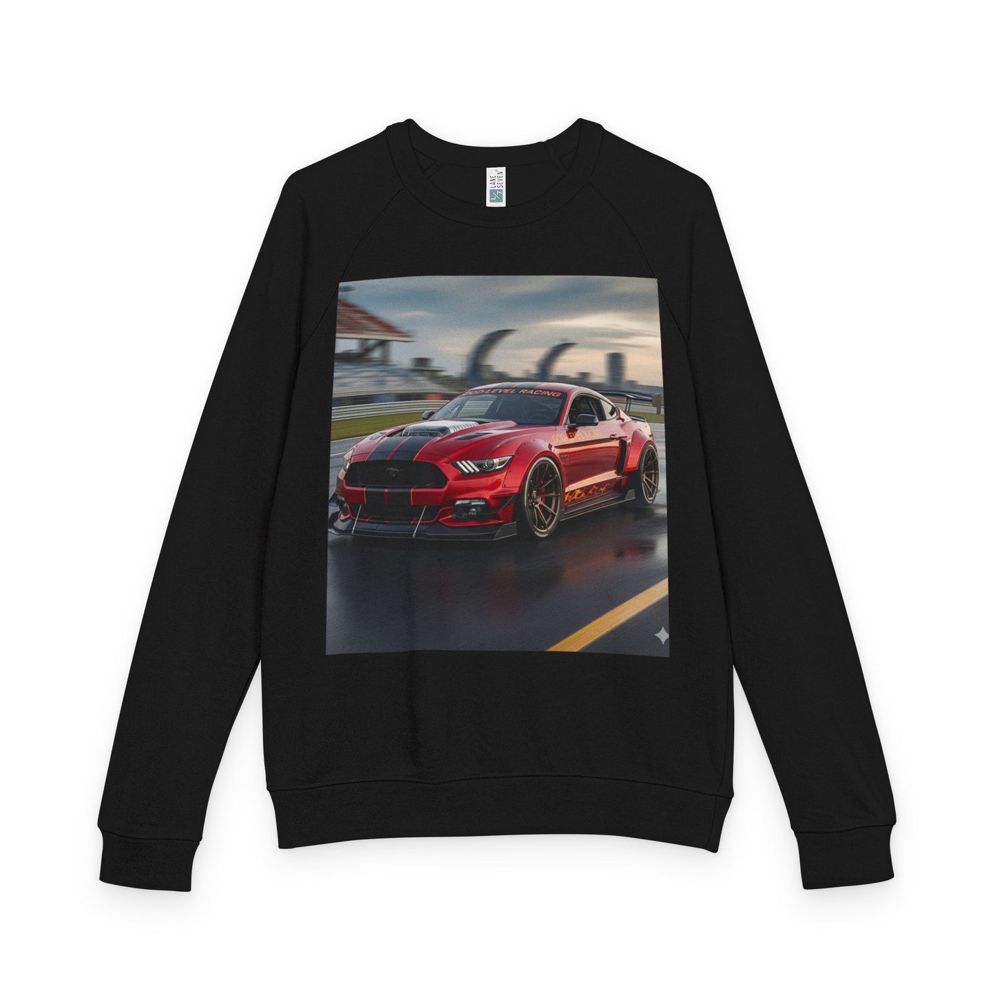 Racing Car Graphic Crewneck Sweatshirt, Unisex Sweatshirt, Automotive Gift, Car Enthusiast Apparel, Casual Style, All-Season Wear