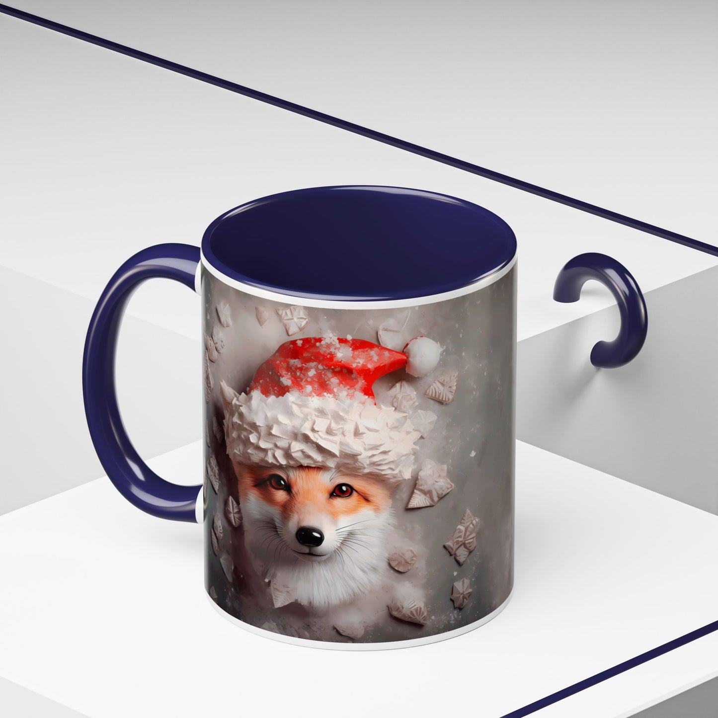 Festive Fox Coffee Mug - Perfect for Holiday Cheer, Gift for Animal Lovers, Winter Decor, Cozy Mornings, Cute Tea Cup