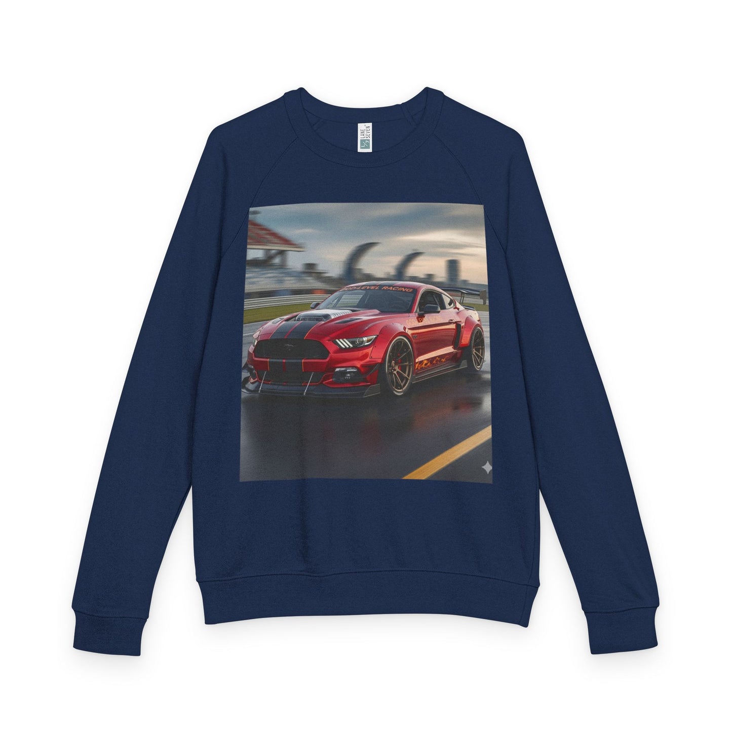 Racing Car Graphic Crewneck Sweatshirt, Unisex Sweatshirt, Automotive Gift, Car Enthusiast Apparel, Casual Style, All-Season Wear