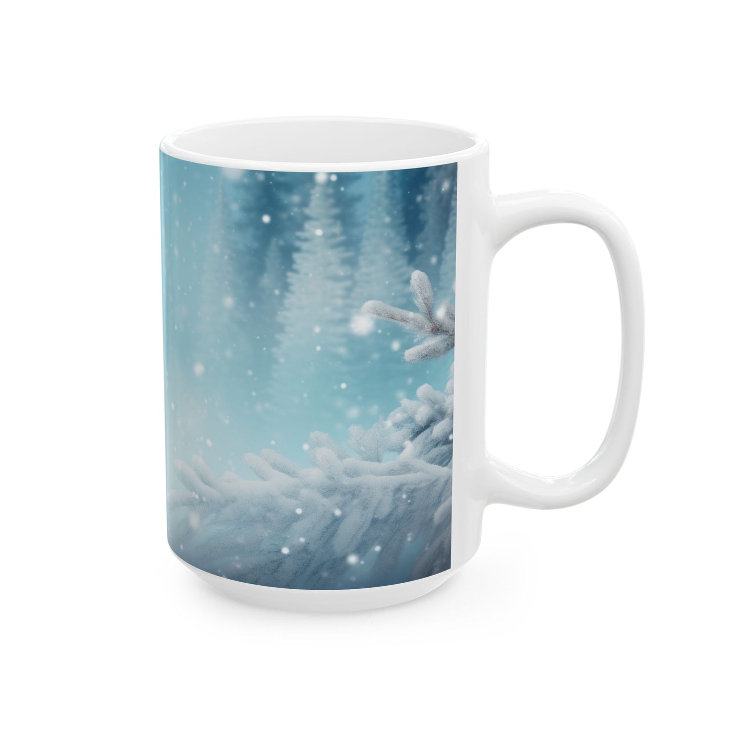 Winter Wonderland Ceramic Mug - Cozy Holiday Drinkware, Perfect Gift for Christmas, Hot Beverage Lovers, Holiday Decor