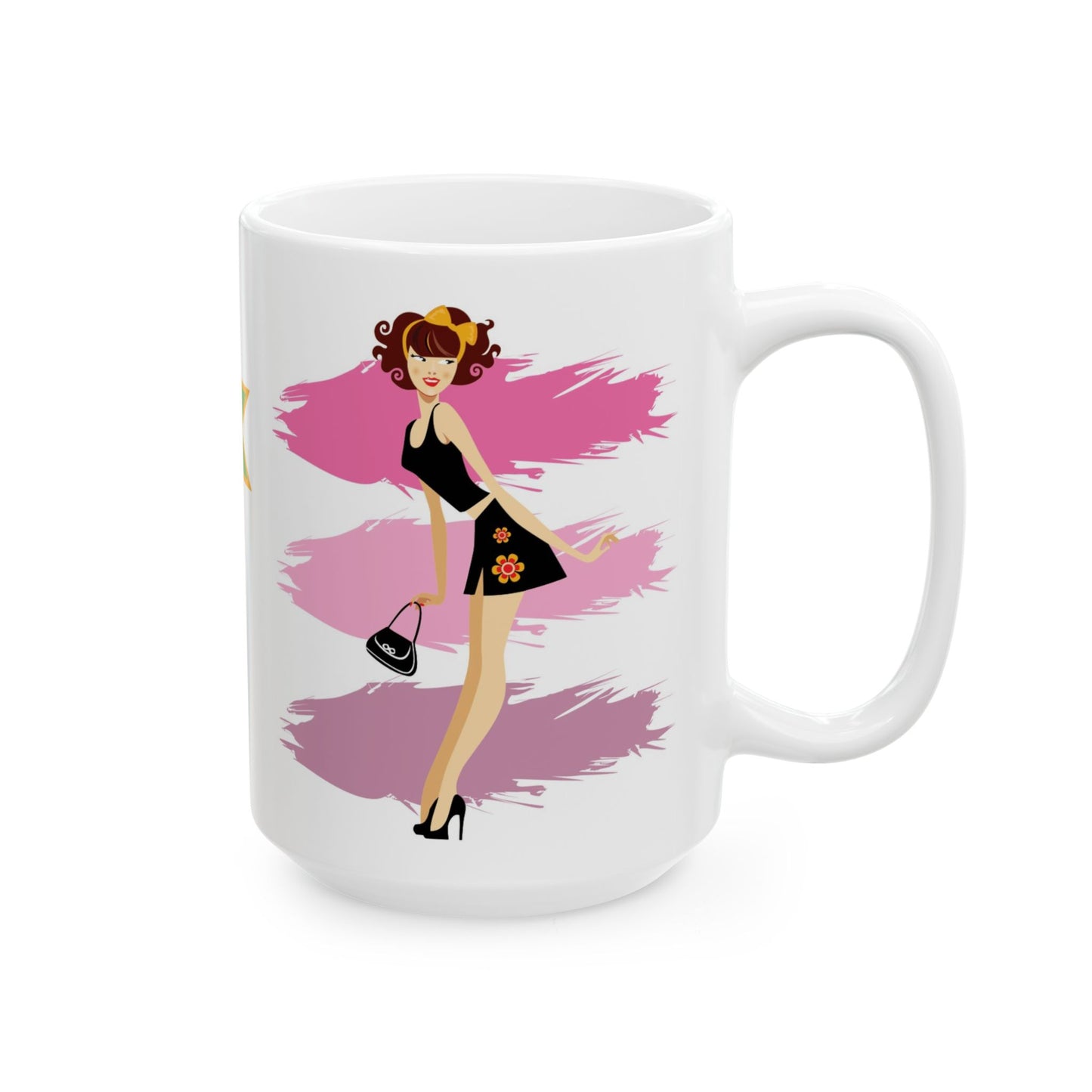 Ceramic mug for coffee, tea and hot chocolate.