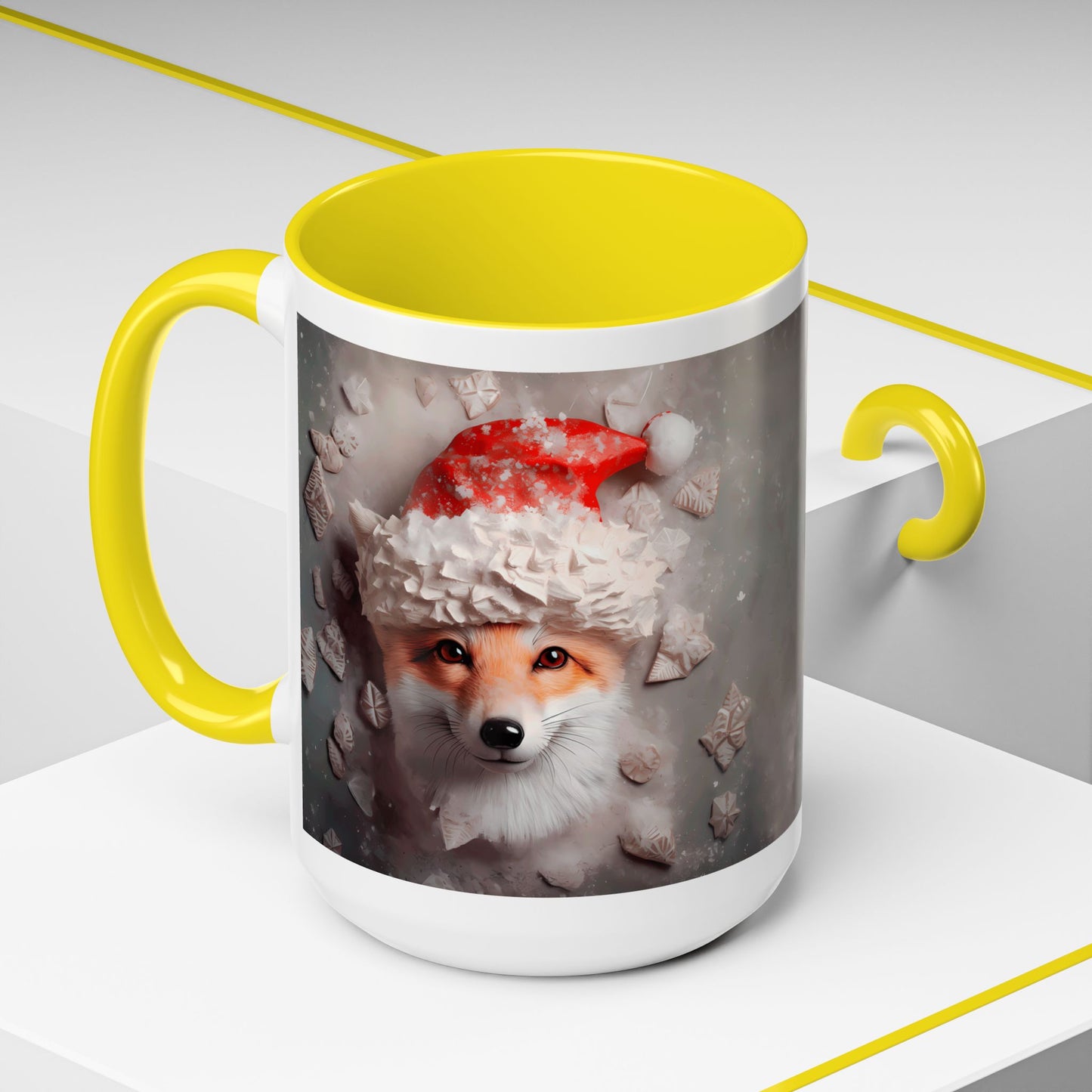 Festive Fox Coffee Mug - Perfect for Holiday Cheer, Gift for Animal Lovers, Winter Decor, Cozy Mornings, Cute Tea Cup