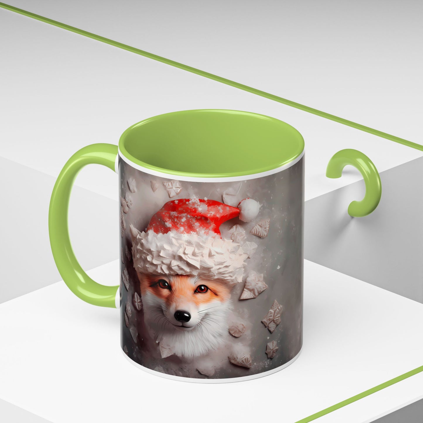 Festive Fox Coffee Mug - Perfect for Holiday Cheer, Gift for Animal Lovers, Winter Decor, Cozy Mornings, Cute Tea Cup