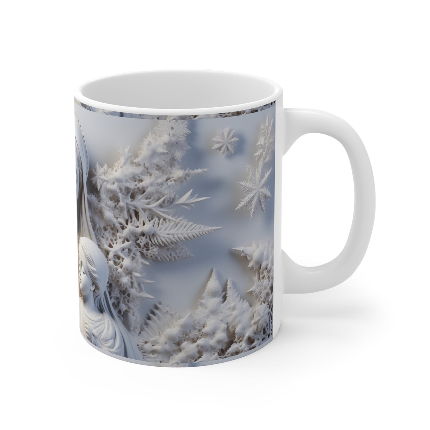 Blessed Family Ceramic Mug - Spiritual Gift for Christmas, Holiday Decor, Cozy Moments, Family Time, Unique Coffee Cup