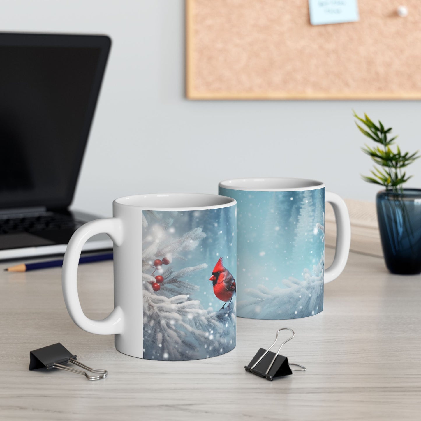 Winter Wonderland Ceramic Mug - Cozy Holiday Drinkware, Perfect Gift for Christmas, Hot Beverage Lovers, Holiday Decor