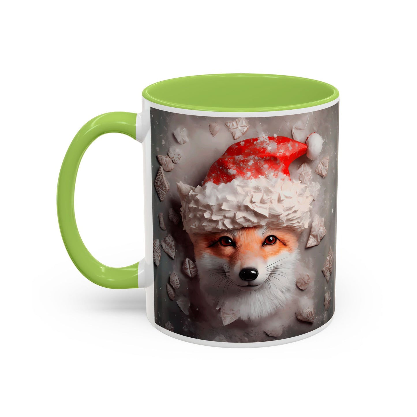 Festive Fox Coffee Mug - Perfect for Holiday Cheer, Gift for Animal Lovers, Winter Decor, Cozy Mornings, Cute Tea Cup