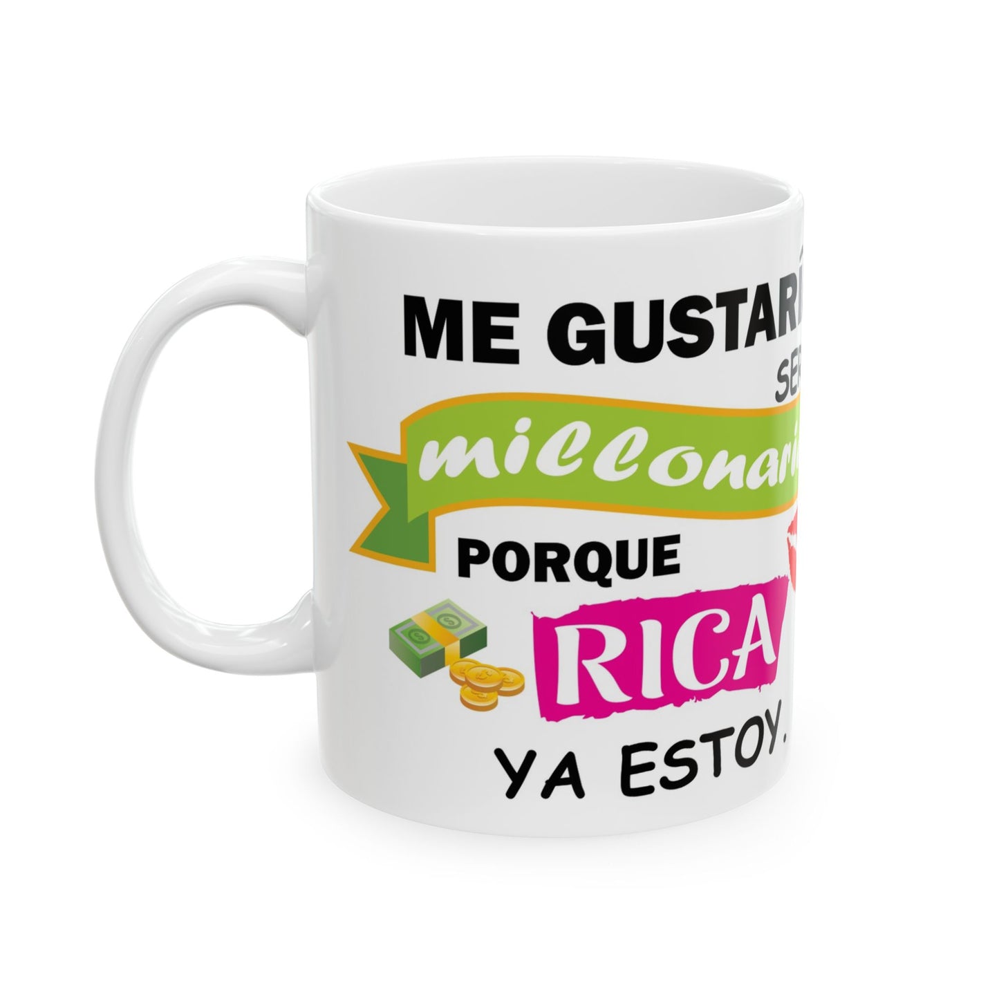 Ceramic mug for coffee, tea and hot chocolate.