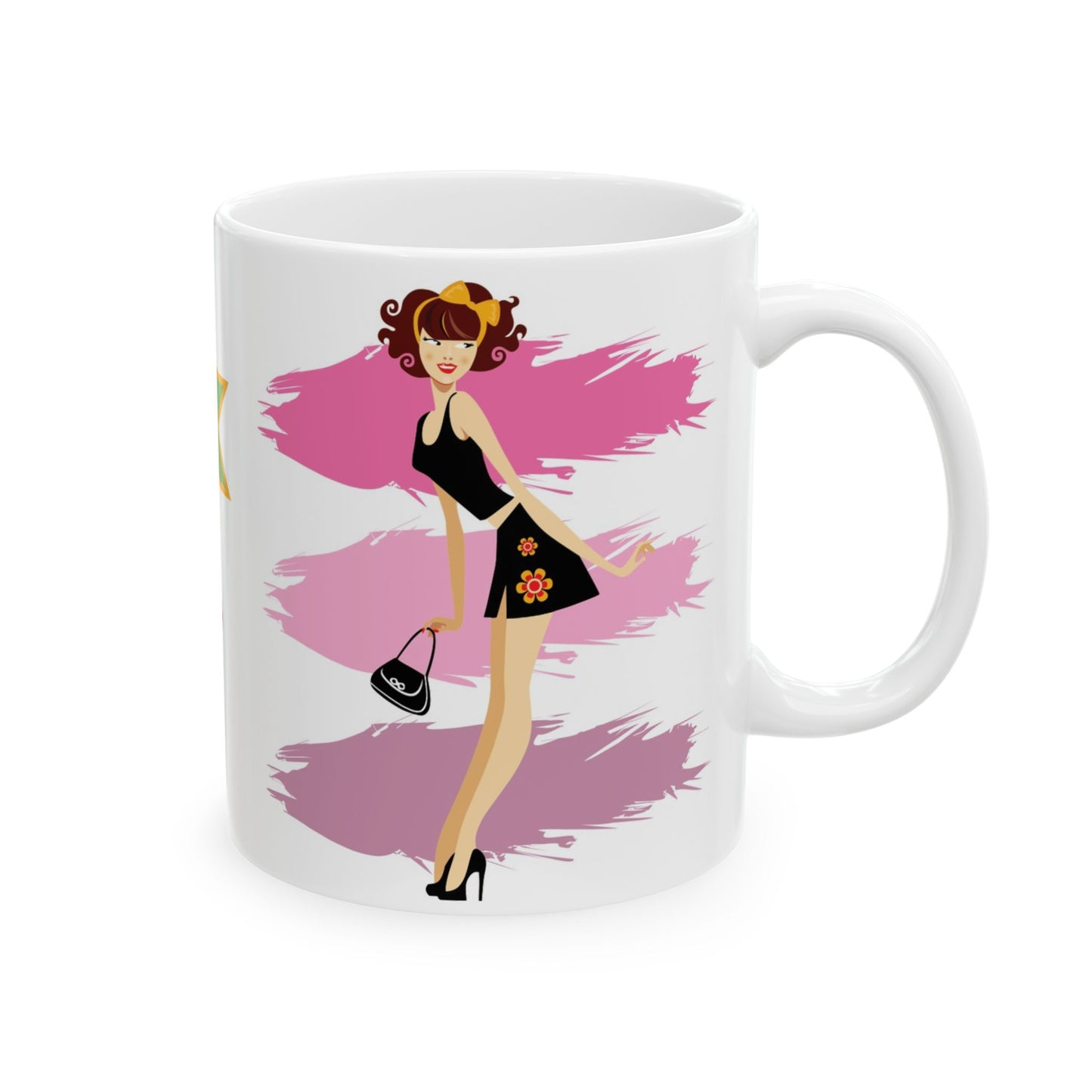 Ceramic mug for coffee, tea and hot chocolate.