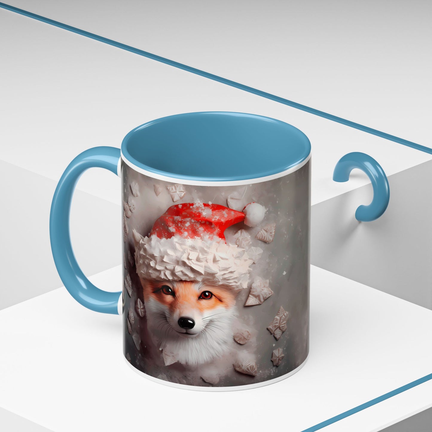 Festive Fox Coffee Mug - Perfect for Holiday Cheer, Gift for Animal Lovers, Winter Decor, Cozy Mornings, Cute Tea Cup
