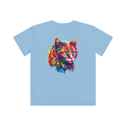 Rainbow Cat Kids Tee - Colorful Animal Shirt, Gift for Animal Lovers, Fun Casual Wear, Birthday Party Outfit
