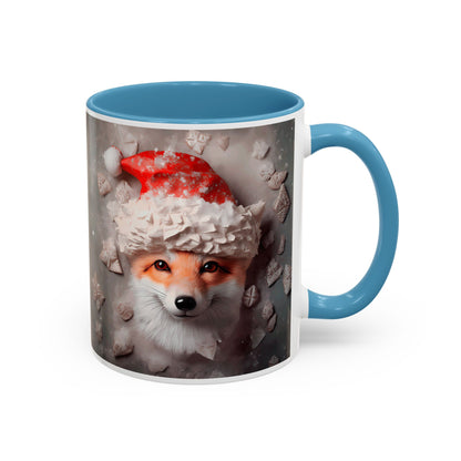 Festive Fox Coffee Mug - Perfect for Holiday Cheer, Gift for Animal Lovers, Winter Decor, Cozy Mornings, Cute Tea Cup