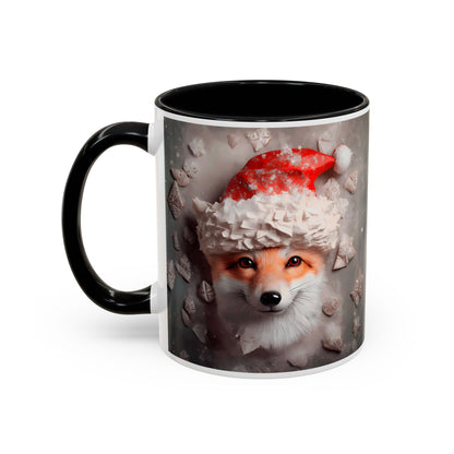 Festive Fox Coffee Mug - Perfect for Holiday Cheer, Gift for Animal Lovers, Winter Decor, Cozy Mornings, Cute Tea Cup