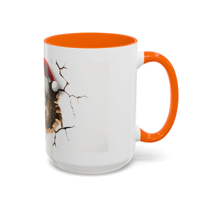 Santa Llama Accent Coffee Mug - Fun Holiday Gift for Animal Lovers, Perfect for Christmas, Office Decor, Mug Collection, Home & Kitchen