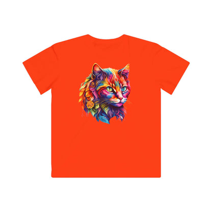 Rainbow Cat Kids Tee - Colorful Animal Shirt, Gift for Animal Lovers, Fun Casual Wear, Birthday Party Outfit