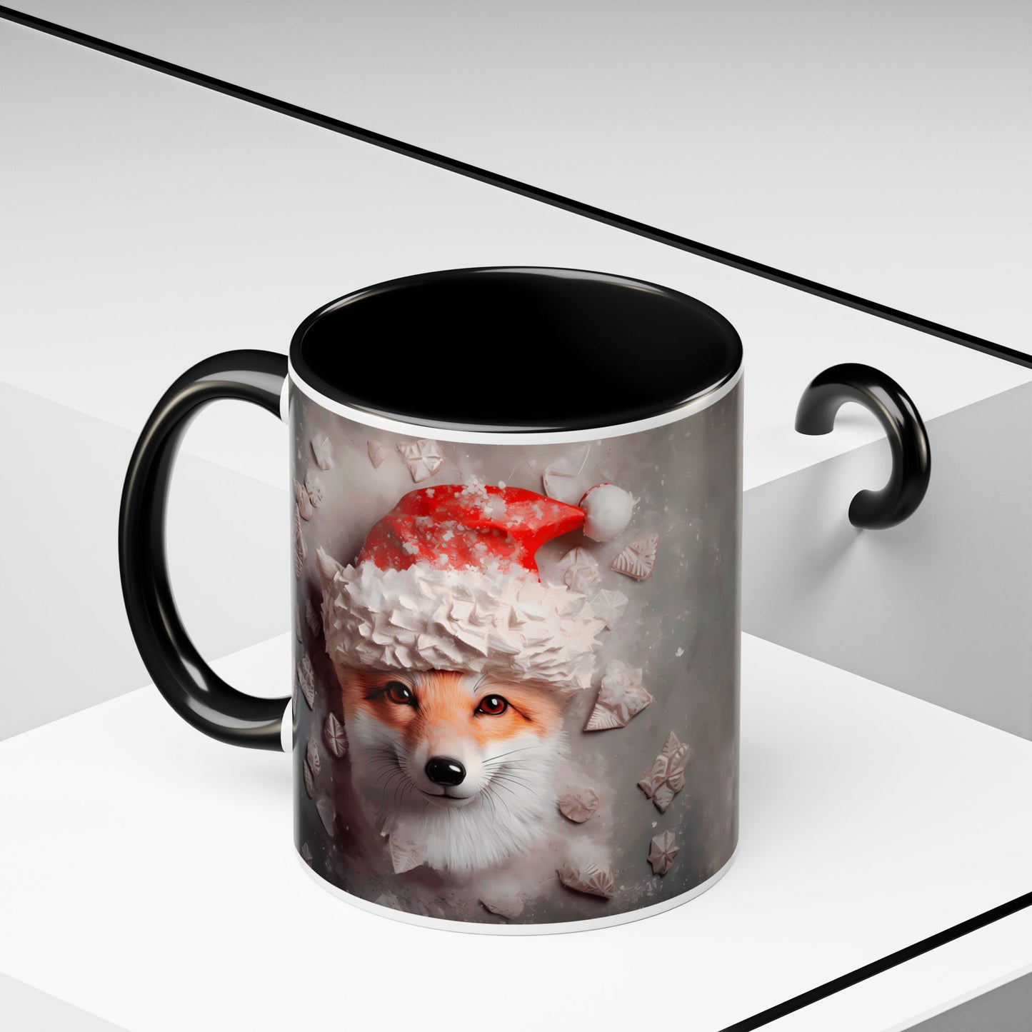 Festive Fox Coffee Mug - Perfect for Holiday Cheer, Gift for Animal Lovers, Winter Decor, Cozy Mornings, Cute Tea Cup