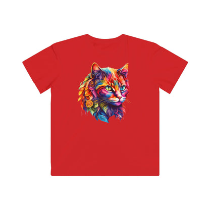 Rainbow Cat Kids Tee - Colorful Animal Shirt, Gift for Animal Lovers, Fun Casual Wear, Birthday Party Outfit
