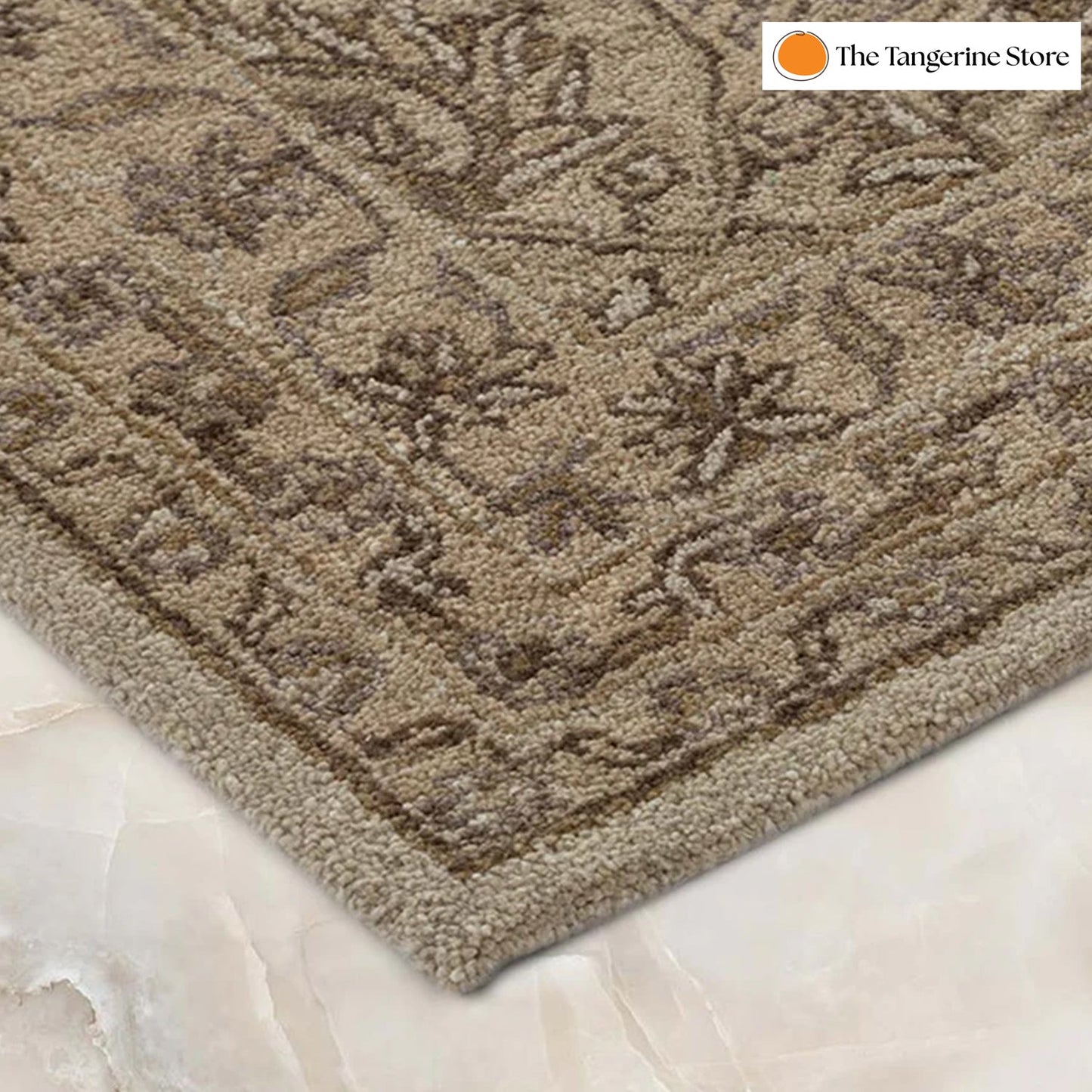 Handcrafted Rug/Carpet | Pure Wool | Hand Tufted | High Pile | High Density | Yarn Dyed-1