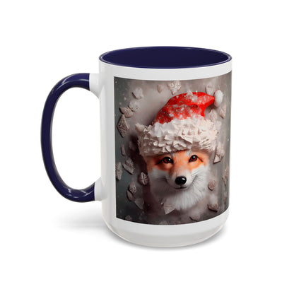 Festive Fox Coffee Mug - Perfect for Holiday Cheer, Gift for Animal Lovers, Winter Decor, Cozy Mornings, Cute Tea Cup