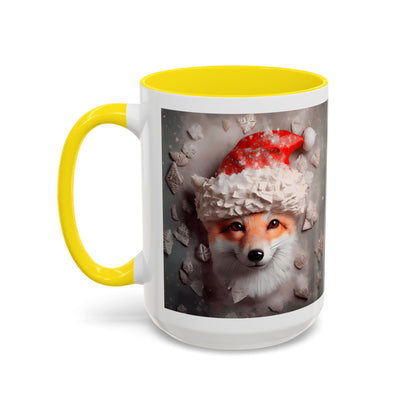 Festive Fox Coffee Mug - Perfect for Holiday Cheer, Gift for Animal Lovers, Winter Decor, Cozy Mornings, Cute Tea Cup