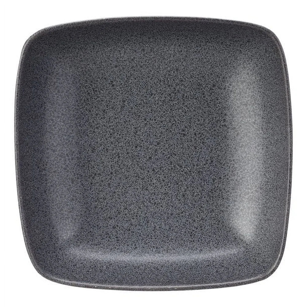 Durable Reactive Glaze Square Stoneware Dinner Bowl - Unique Mottled Design, Microwave & Dishwasher Safe, Modern Kitchen Decor