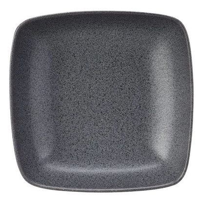 Durable Reactive Glaze Square Stoneware Dinner Bowl - Unique Mottled Design, Microwave & Dishwasher Safe, Modern Kitchen Decor