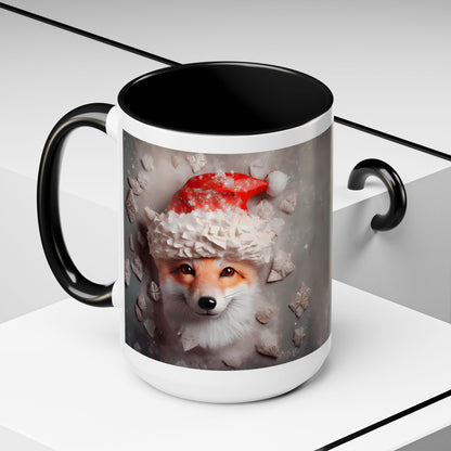 Festive Fox Coffee Mug - Perfect for Holiday Cheer, Gift for Animal Lovers, Winter Decor, Cozy Mornings, Cute Tea Cup
