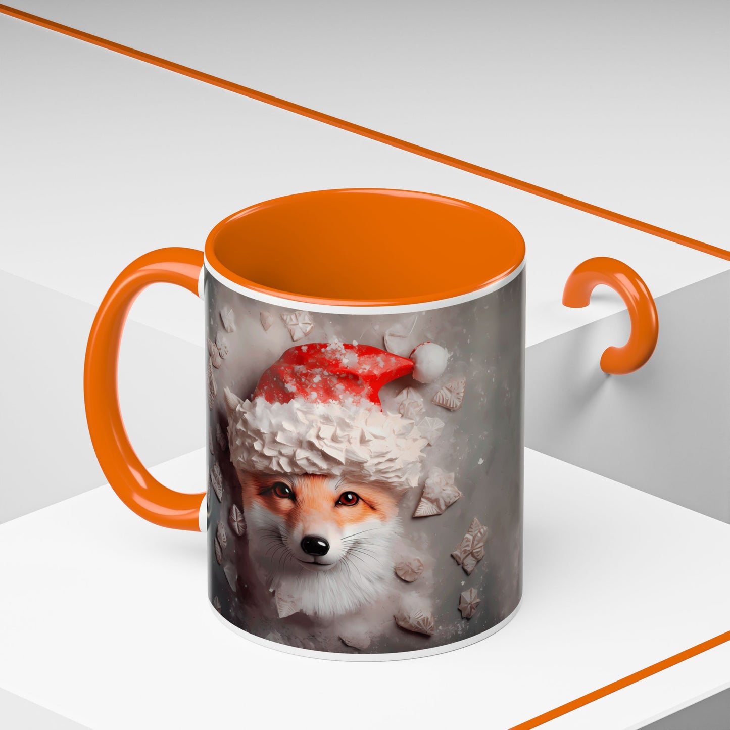 Festive Fox Coffee Mug - Perfect for Holiday Cheer, Gift for Animal Lovers, Winter Decor, Cozy Mornings, Cute Tea Cup
