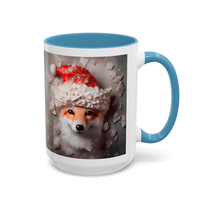 Festive Fox Coffee Mug - Perfect for Holiday Cheer, Gift for Animal Lovers, Winter Decor, Cozy Mornings, Cute Tea Cup
