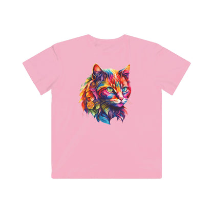 Rainbow Cat Kids Tee - Colorful Animal Shirt, Gift for Animal Lovers, Fun Casual Wear, Birthday Party Outfit