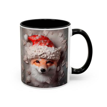 Festive Fox Coffee Mug - Perfect for Holiday Cheer, Gift for Animal Lovers, Winter Decor, Cozy Mornings, Cute Tea Cup