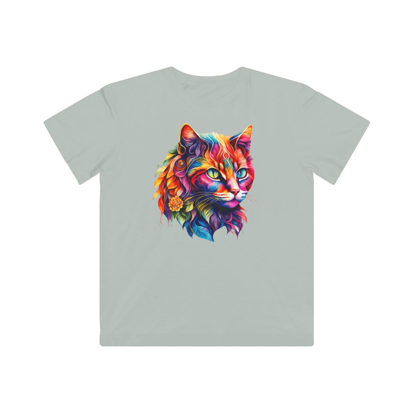 Rainbow Cat Kids Tee - Colorful Animal Shirt, Gift for Animal Lovers, Fun Casual Wear, Birthday Party Outfit