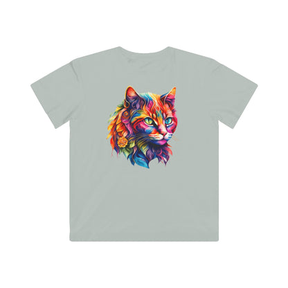 Rainbow Cat Kids Tee - Colorful Animal Shirt, Gift for Animal Lovers, Fun Casual Wear, Birthday Party Outfit