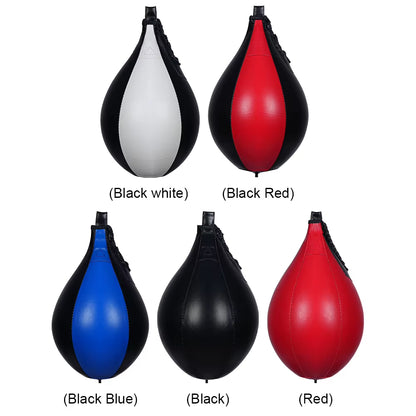 Professional PU Leather Boxing Speed Ball - Reflex Training and Stress Relief Punching Bag