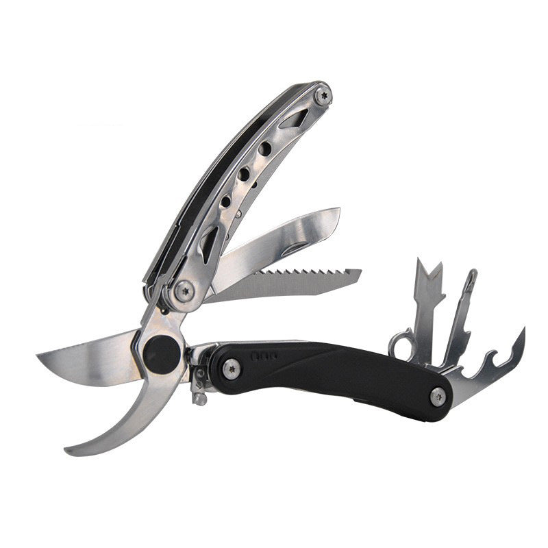 Wautton Multipurpose Garden Clippers with Screwdriver, Saw, Knife, Ruler & More, Compact Garden Shears for Gardening, Camping & Survival Tools-6