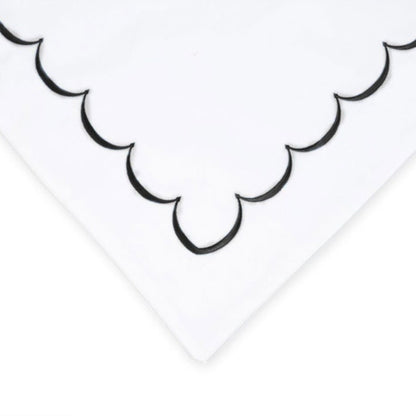 Scallops - Pure Linen Embroidered Edge Duvet Cover Sets-1
