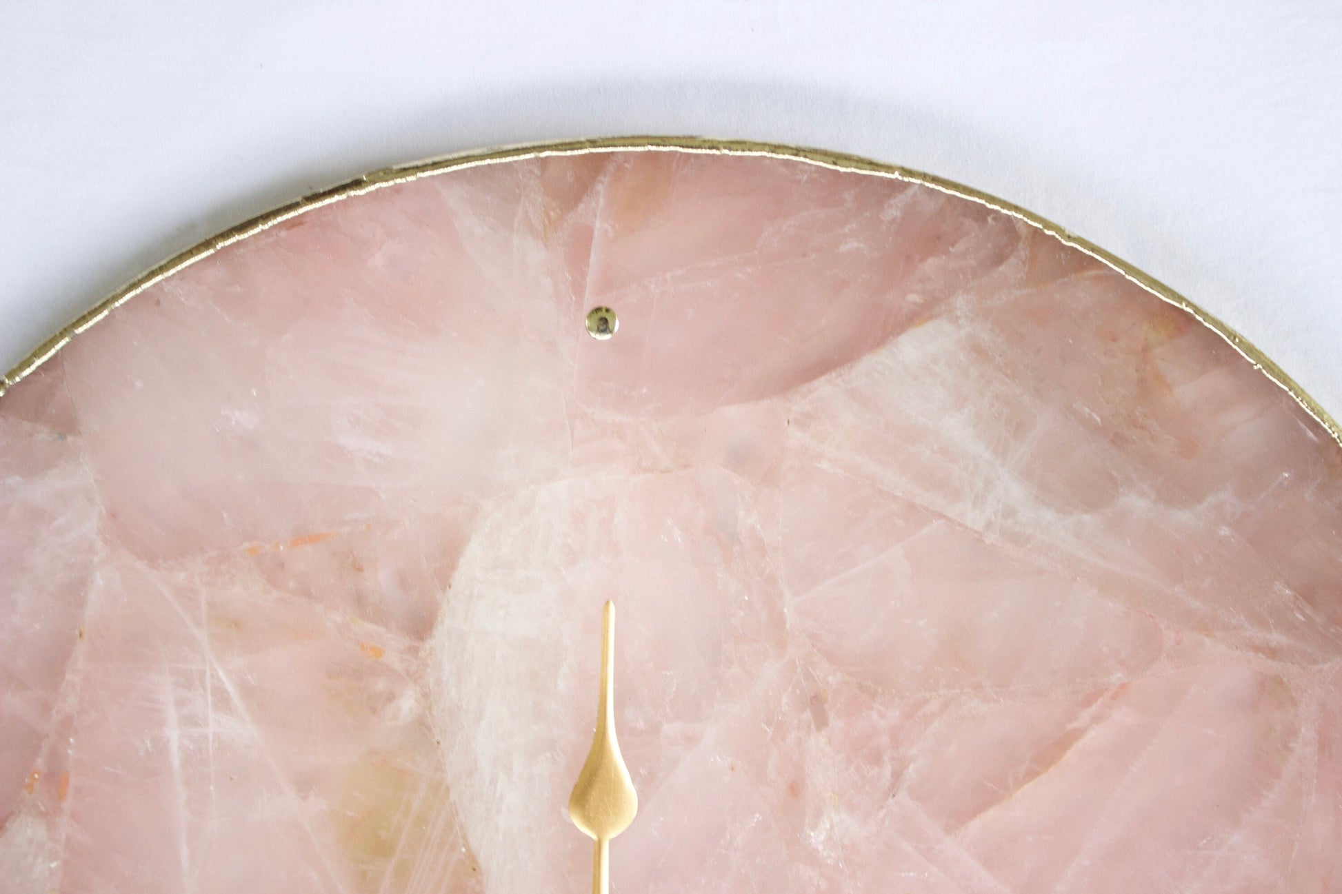 Rose Quartz Agate Wall Clock | Circular-3